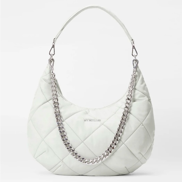 MZ Wallace Gray Quilted Shoulder Bag - Picture 4 of 9